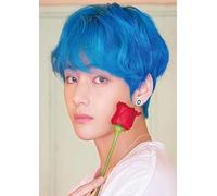 BTS Bangtan Boys V Tribute Boy Band Music Poster Framed or Unframed Glossy Poster (A4-210 × 297 mm Unframed)