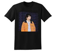 BTS Jungkook Euphoria Love Yourself T-Shirt Unisex Gift Men's Black Tees L
