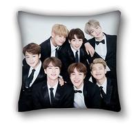 BTS merchandise BTS Family Cushion Cotton Linen Casual Pillow Jin Suga JHope RM Jimin V Jung Kook Square Pillow Cas 45cmx45cm