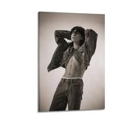 BTS Poster Jimin Jungkook VWall Art Canvas Poster Music Albums And Movies Decoration Artwork Gifts Room Aesthetics 16x24inch(40x60cm) Frame-style