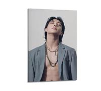 BTS Poster Jimin Jungkook VWall Art Canvas Poster Music Albums And Movies Decoration Artwork Gifts Room Aesthetics 12x18inch(30x45cm) Frame-style