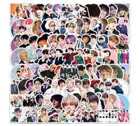 BTS Stickers, Kpop Merch, Cute Stickers Aesthetic Decals Waterproof & Vinyl for Laptop Skateboard Guitar Luggage Water Bottle for Fans