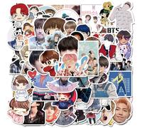 BTS Stickers Waterproof Stickers, Pop Singer Decal, Scrapbook Stickers, Cute Aesthetic Trendy Music Stickers for Water Bottles Book Laptop Guitar Skateboard Suitcase