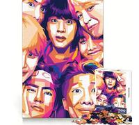 Bts Wpap 1000 Piece Jigsaws for Adults Puzzle Boost Memory Leisure Escape Quality Cut Heartfelt Gift (50x75cm)