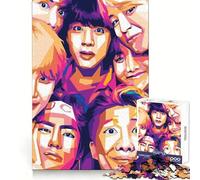 Bts Wpap Jigsaw Puzzles 1000 Pieces Clear Thinking Calm Downtime Precise Edges Chic Xmas Gift (38x26cm)