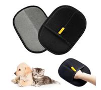 BTSAE Pet Grooming Gloves, 2 PCS Static Pet Hair Removal Glove, Pet Hair Remover for Dogs and Cats, Reusable Cat Grooming Glove for Cleaning Couch, Clothes, Carpet, Bed, Furniture
