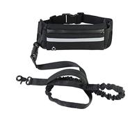 BTSEURY Hands Dog Lead/Premium Quality Dog Running Belt - Bungee Lead, Reflective with Double-Sided Lining Bag - Up to 60 kg - Large Lead for Hands-Free or Walking with Dogs