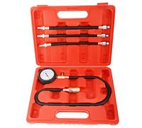 BTSHUB Compression Gauge Test Set for Engine Cylinders, Diagnostic Tester with 4 Long Reach Hoses M10 M12 M14 0-300 PSI