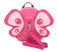 BTSKY Baby Butterfly Backpack with Walking Harness, Pink