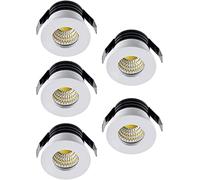 Btstil 5 X 3W LED Recessed Ceiling Light Downlights, LED Downlights Spotlight Recessed Mini Spot Lamp Warm Light [Energy Class