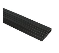 Btstil Rubber Threshold Ramp, Self Adhesive Non-Slip Wheelchair Ramp, Portable Mobility Scooter Ramps for Doorways, Steps, Stairs (Style 2, Black)