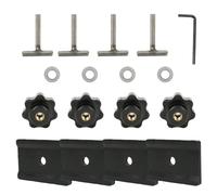 Btstil Screw to secure the load on the rail + guide bracket for multiflex board or furniture profile rail accessories compatible with VW T5 T6 Multivan Transporter California