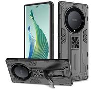 Btstring Case for Honor Magic5 Lite 5G/Honor X9a 5G, Heavy Duty Shockproof Case with Stand Protective Tough Armour Personalised Phone Cover Case - Black
