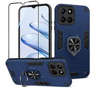 Btstring Case for Honor X8 5G / 70 Lite 5G /Honor X6, Shockproof Phone Case, Heavy Duty Personalised Case with Stand, Case Cover Support Magnetic Car Holder, Blue