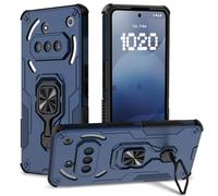Btstring Case for Nothing Phone 3A, Military-Grade Shockproof Phone Case, Heavy-Duty Personalised Case with Metal Stand, Compatible with Magnetic Car Holder, Blue