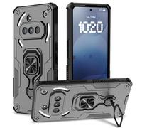 Btstring Case for Nothing Phone 3A, Military-Grade Shockproof Phone Case, Heavy-Duty Personalised Case with Metal Stand, Compatible with Magnetic Car Holder, Black