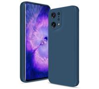 Btstring Case for Oppo Find X5, Soft Silicone Case with Upgraded Camera Protection, Shockproof Slim Case Cover with Anti-Scratch Microfiber Lining, Blue