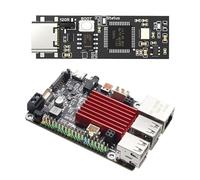 BTT PI V1.2 Board 64 Bit Quad Core Cortex-A53 ARM VS PI4B+CB1 Upgrade - Compatible With Raspberry PI - Compatible With Orange PI(BTT PI With Adapter)