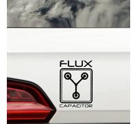BTTF Flux Capacitor Car Stickers - Bumper Stickers - Laptop Stickers - Caravan Accessories - Car Decals - Marty McFly - Hill Valley - Doc Brown (Flux Capacitor)