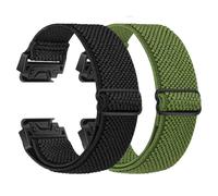 BTTNG Elastic Watch Strap for Garmin Fenix 8 43mm/epix Pro 42mm, Fenix 7S/6S/5S/Instinct 2S/D2 Delta S, QuickFit 20mm Watch Band Sport Nylon Straps for Women Men (2 PCS)