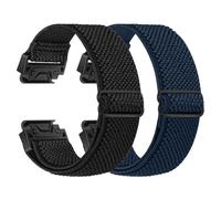 BTTNG Elastic Watch Strap for Garmin Fenix 8 43mm/epix Pro 42mm, Fenix 7S/6S/5S/Instinct 2S/D2 Delta S, QuickFit 20mm Watch Band Sport Nylon Straps for Women Men (2 PCS)