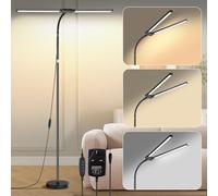 BTTO LED Floor Lamp, Floor Lamp for Living Room, Reading Standing Lamp with 3 Color Temperature & 10 Brightnesses Dimmable Lamp Modern Tall Standard Lamp for Bedroom Corner Office, Black