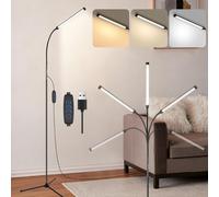 BTTO LED Floor Lamp for Living Room, Dimmable Modern 3 Color Temperatures &10 Brightness Standing Lamp, Standard 360° Flexible Arm Reading Lamps LED Corner Lamp for Living Room Bedroom Office