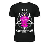 bttt3tdd3d3d Cupcake-Cult-Half-Evil-333-Cute-Baphomet-Pentagram-Goth-Punk-Shirt-T-HALFEVIL-T Black