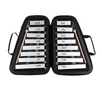 Btuty 16 Keys Glockenspiel 16-Note Aluminum Plate Xylophone Early Musical Percussion Instrument with Case Mallets for Music Sense Development