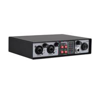 Btuty 2-in 2-out Mixer Recording Sound Card Mixing Console Track Separation External Sound Card Computer Recording Driver Free DJ Microphone Equipment 48V Phantom Power Supply