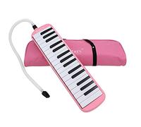 Btuty 32 Keys Melodica Electronic Musical Instrument Piano for Beginner Gift with Carrying Bag (pink)