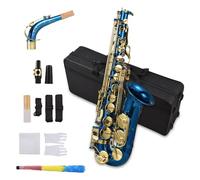 Btuty Brass Sax Engraved Eb E-Flat Alto Saxophone Abalone Shell Buttons Wind Instrument with Case Gloves Cleaning Cloth Belt Brush