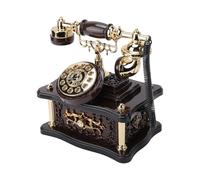 Btuty Classic Music Box Decorations, Telephone Shape Vintage Musical Box, for Elise Song, Cute Birthday Xmas Thanksgiving Gift