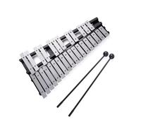Btuty Foldable 30 Note Glockenspiel Xylophone Wooden Frame Aluminum Bars Educational Percussion Musical Instrument Gift