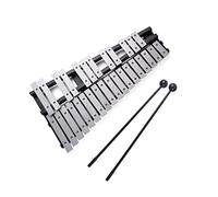 Btuty Foldable 30 Note Glockenspiel Xylophone Wooden Frame Aluminum Bars Educational Percussion Musical Instrument Gift
