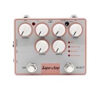 Btuty Guitar Amp Simulator Pedal Guitar Effects Processor DI Box 4-in-1 with AUX Input Headphone Output for Electric Cabinet Simulator