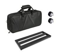 Btuty Guitar Effect Pedal Board Medium Size Aluminum Alloy Pedalboard 19.7×7.5 Inch with Carrying Bag