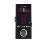 Btuty Mini Guitar Tuner Pedal with True Bypass, Auto Mute & HD Display - Compact Metal Housing, ±1 Cent Accuracy, 9V Powered for Electric Guitar & Bass