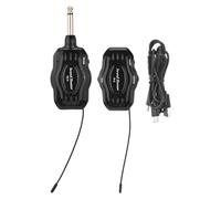 Btuty Wireless Guitar Transmitter Receiver Set UHF Digital with Rechargeable Battery 6-8 Hours Running Time for Electric Guitar Bass and Wind Instruments (Black)