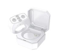 BTV5.3 Remote Control Ring Page Turning Control Auto Connection Smart Hibernation Mini 200mAh Charging Compartment Design Wide Compatibility with Most Smartphones (White)