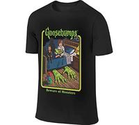 Btve Goosebumps Bedtime Retro Scary Humor Hiking T-Shirt Unisex Gift Men's Black Tees M