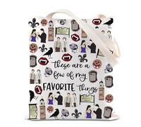BTVS Inspired Tote Bag TVD Buffy Lover Gift Vampire Shopping Bag Vampire TV Show Fan Gift (Vampire Tote)