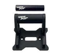 BTWSRX GPS Navigation Stand Motorcycle GPS Navigation Bracket For CFMOTO 450MT 450 MT 2024 2025 Mobile Phone Stand Mount Holder CNC Aluminum Extension Motorbike Phone Holder(Black 1,12mm 22mm)