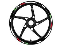 BTWSRX Wheel Stickers Motorcycle Wheels Sticker Night Reflector Stickers Wheel For Aprilia Rs125 Tuono RS 660 RS660 GPR150 GPR 150 Decoration Film Stickers MotorBike Wheel Hub Sticker Decal(Color 1)