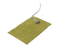 BTWYU Bath Mat,Shower Mat Solid Color Plush Pet Mat Cat Dog Sleep Seat Cushion Bathroom Soft Absorbent Skidproof Carpet(Light green,50x80cm)