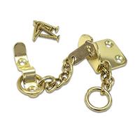 BTWYU Door Lock，Door Chain Lock Security Door Chain Lock Anti-Theft Door Lock Narrow Design Door Restrictor(Gold)