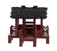 BTWYU Mini Pavilion Model Miniature Pavilion Figurine Fish Tank Landscaping Adornment Landscape Decoration Mini Pavilion Statue for Aquarium