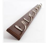BTWYU Wall Hooks Coat Rack Wall Mounted, 4/5/6/7/8 Hooks for Hanging Coats, Metal Hook Rack Rail(Brown,86.8 * 6cm/34.2 * 2.4in)
