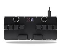 BTXETUEL SayoDevice CM51+ Rapid Trigger Keyboard for OSU!、djmax... Rhythm Game with GATERON Hall Magnetic Linear Switches with Knob Custom Programmable Keypad (Black-GATERON White Switches, CM51+)