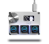 BTXETUEL SayoDevice O3C OSU Keyboard Quick Trigger Hall Switch Magnetic Linear Switches Button and Screen Copy Paste Shotcut Macro Hotswap Mini